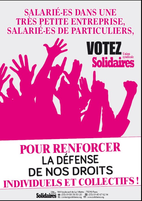 Salari-es dans une trs petite entreprise (TPE), salari-e de particuliers, votez Solidaires